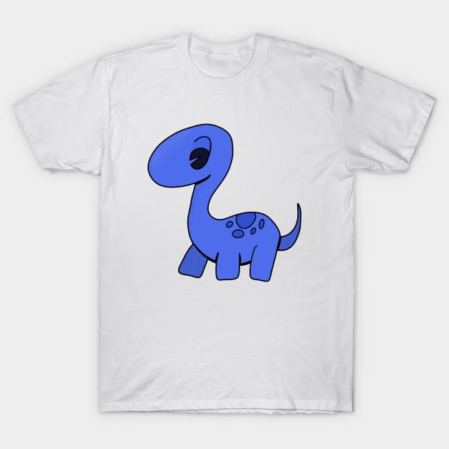 An Adorable Blue Dinosaur T-Shirt by DiegoCarvalho